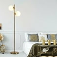 thumbnail image 4 of Gymax 65" Sphere LED Floor Lamp w/ 2 Bulbs & Foot Switch Home Office, 4 of 10