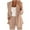 Khaki, variant on Baqcunre Winter Coats For Women Women'S Casual Suit Jacket Lapel Keep Warm And Slim Loose Long Sleeve Fashion Cardigan Coat Fall Clothes Blazers For Women Beige L