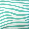 thumbnail image 4 of Everything Comfy Zebra Print Decorative Throw Pillow, 16x16 Inch, Teal/White,, 4 of 4