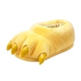 thumbnail image 2 of Kids Cute Claw Slippers Winter Solid Color Thickened Fleece, 2 of 7
