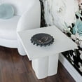 thumbnail image 6 of TOV Furniture Kayla White Concrete Square Side Table, 6 of 6