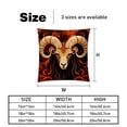 thumbnail image 5 of Aries Constellation Luxurious Velvet Throw Pillow Covers with Unique Patterns - Set of 2 Throw Pillow Inserts Included for Home Decor, 16x16, 18x18, 20x20 Inches, 5 of 6