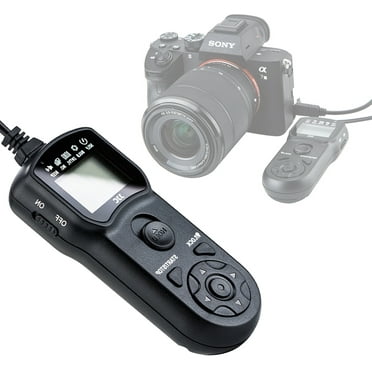 JJC TM-F2 Intervalometer LCD Timer Remote for Sony A7 II III A7R II III IV A7S II III A7M2K A9 A9II RX1R II RX10 RX10 II III RX100II RX100III RX100M4 RX100M5 RX100M5A RX100M6 RX100M7 A3000 A3500 A5000