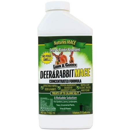 Nature's Mace Deer and Rabbit Repellent Concentrated Formula, 40 oz