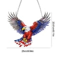 thumbnail image 4 of FLOPESN DIY Diamond Art Kits, American Independence Day USA Eagle Style, 9.84*8.11 in Diamond Painting Pendant, Creative Design Wall Decor, 4 of 10