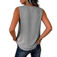 thumbnail image 5 of BUIGTTKLOP Tank Tops for Women Striped Sleeveless Shirts Round Neck Loose Fitted Going out Tops, 5 of 5