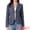 Dark Blue, variant on Women's Notch Lapel Long Sleeve Elegant Business Casual Jacket M Hot Pink