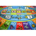 thumbnail image 2 of KC Cubs Playtime Collection ABC Alphabet, Seasons, Months and Days of The Week Educational Learning & Game Oval Area Rug Carpet for Kids and Children Bedrooms and Playroom, 2 of 6