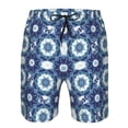 thumbnail image 3 of Fotbe Vintage Blue Trajes de Baño Estampados para Hombre, Shorts de Verano de Secado Rápido, Ropa de Playa, Bañadores-Medium, 3 of 6