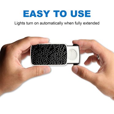 Afunta 2-Piece Jewelry Loupe Magnifier Set With LED Lights - Pocket 30X 60X 90X & 3X 45X