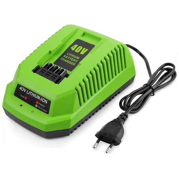 Chargeur de Batterie au Lithium 40v pour Greenworks 29482 G-max Batterie Li-ion 40v 29472 29482 29652 G40825
