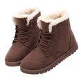 thumbnail image 3 of Fluffy Snow Boots Thick Fleece Lined Warm Women Winter Ankle Boots, 3 of 7