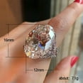 thumbnail image 3 of K-KED Elegant 925 Silver Cubic Zirconia Rings Women Wedding Engagement Delicate Jewelry Sz 6-10-9-#3, 3 of 6