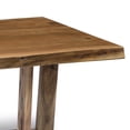 thumbnail image 3 of Alaterre Furniture Berkshire 48 in. Live Edge Acacia Wood Coffee Table, Handcrafted with Floor Protectors, Modern Industrial Farmhouse Accent Table, Natural, 3 of 6