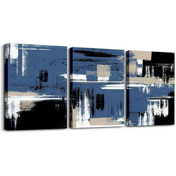 Hieng Pink Grey Black Canvas Wall Art for Living Room Abstract Modern Picture Wall Decor for Dining Room Bedroom Bathroom Wall Art Kitchen Print Painting for Home Decor(Only canvas)