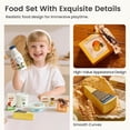 thumbnail image 4 of Tiny Land Wooden Dairy & Drinks Pretend Play Set - 7 Piece Pretend Kitchen Accessories for Toddlers, Realistic Wooden Toy Food with Milk, Juice & Cheese, 4 of 6