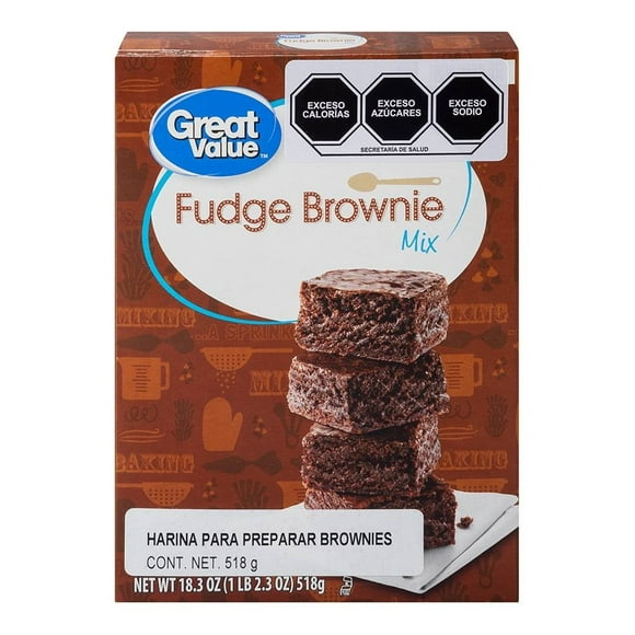 Harina para brownie Great Value chocolate 514 g