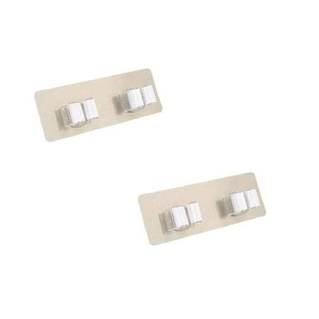 

AaSFJEG Hard Water Stain Remover for Glass Wall Mounted Mop Organizer er Brush Broom Hanger Storage Rack Kitchen Tool *2PCS