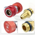 thumbnail image 3 of Unique Bargains 2pcs R-134a AC Raccord Rapide Adaptateur de Coupleur Haut Bas A / C Kit de Conversion de Tuyau de Jauge de Climatisation, 3 of 7