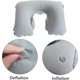 thumbnail image 4 of Paquete de 6 almohadas inflables de viaje en forma de U, almohadas compactas de tela flocada para avión, almohadas de viaje ligeras, soporte para cabeza, cuello/lumbar para viajes, hogar, 4 of 5