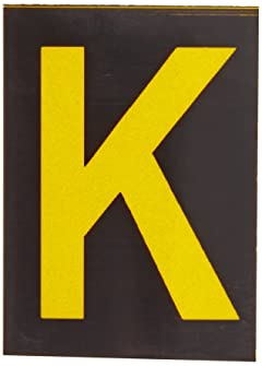brady 5890-k reflective numbers and letters, k, pk 25