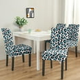 thumbnail image 2 of Leopard Dining Chair Covers 4 Pack Dynamic Animal Print Washable Polyester Stretch Slipcovers Removable Seat Protector for Trendy and Fashionable Homes, 2 of 7