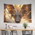 thumbnail image 4 of Xecao Golden Horned White Dragon Print Tapestry, Wall Hanging Room Funny Decor, Backdrop Room Decor for Bedroom Living Room dormitory, 4 of 8
