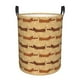 thumbnail image 1 of Balery Dachshund Dog Puppy Cesta de ropa redonda con asas, impermeable, independiente, para ropa, juguetes, dormitorio y familia-Small, 1 of 6