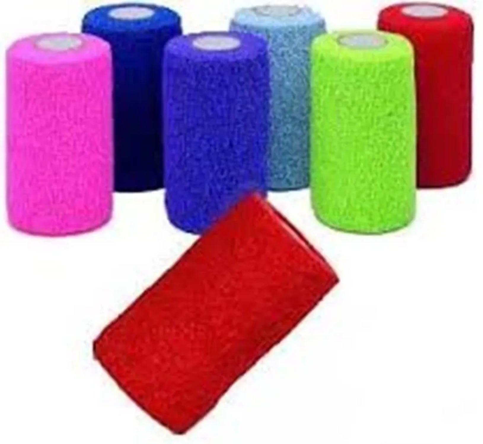 ProAdvantage P158030 Cohesive Bandage Assortment Pack – 24 Rolls, 5 Yards Each, Assorted Colors & Widths