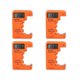 thumbnail image 1 of 4Pcs Battery Tester Checker, Universal Battery Tester for AA AAA 6F22 9V 1.5V Battery, for Household Batteries Orange, 1 of 5