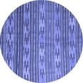 thumbnail image 1 of Ahgly Company Indoor Round Southwestern Blue Country Area Rugs, 4' Round, 1 of 4