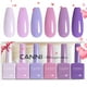 thumbnail image 1 of Set de esmaltes de uñas en gel CANNI, 6 colores, 9 ml, sin hemas, morado claro, 1 of 9