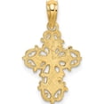 thumbnail image 4 of 14K Yellow Gold Cut-Out Delicate Cross Charm Made In United States k8352, 4 of 5
