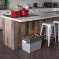 thumbnail image 2 of IRIS Elevated Dog Bowls, Airtight Pet Food Storage 47lbs, Dark Gray, 2 of 8