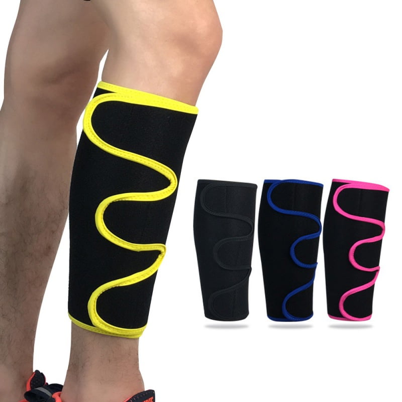 Calf Support Leg Socks Running Sports Gym Compression Sleeve Splint Shin Brace 
