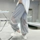 thumbnail image 4 of Odeerbi 5-15 Años Para Niños Pantalones de Chándal de Seda de Hielo Entrenamiento de Verano Deportes Pantalones Joggadores Joggadores Sueltos, 4 of 5