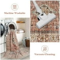thumbnail image 4 of Lahome Oriental Washable Kitchen Runner Rug Non Slip, 2x8 Runners for Hallways with Rubber Backing, Vintage Soft Long Carpet for Bathroom Laundry Bedroom,Terracotta, 4 of 8