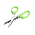 thumbnail image 2 of Oefntac Multi Layer Stainless Steel Green Onion Scissors Five Blade Seaweed Shredding Cooking Kitchen Scissors Herb Cutter Tool, 2 of 8