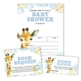 thumbnail image 4 of Inkdotpot Set Of 30Giraffe Baby Shower Invitations-Diaper Raffle Tickets And Baby Shower Book Request Cards Jungle Animals Invites Its A Boy Its A Girl, 4 of 7