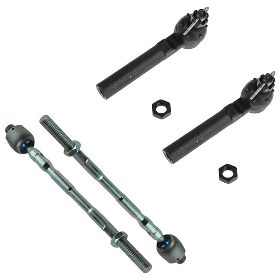 TRQ Front Inner and Outer Tie Rod Set Fits Select 2005-2009 Subaru Legacy Outback