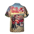 thumbnail image 2 of Be My Valentine's Labrador Retriever Truck Full of Love Flower Balloon Hawaiian Shirt Breathable Summer Unisex Merch Lab Dog Lover Gifts - 02029, 2 of 6