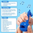 thumbnail image 4 of Juguete musical Otamatone Melody Series, tamaño pequeño, con 11 canciones, azul, 4 of 7