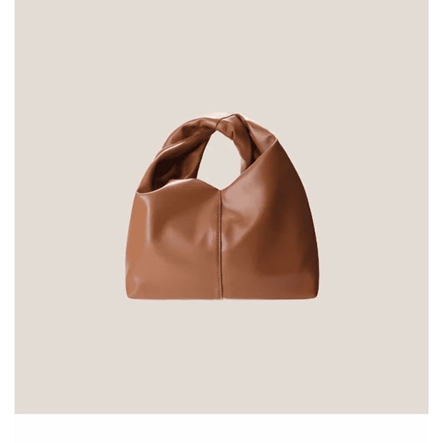 Bolso Xtellar Nudo De Cuero Arrugado
