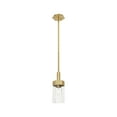 thumbnail image 2 of Innovations Lighting  Claverack - 1 Light 9" Stem Hung Pendant Clear/Satin Nickel, 2 of 5