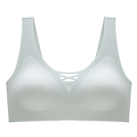 BYHONG Women s Comfortable and Stylish Non Wired Push Up Bra with Side Support and Breathable Design Ideal for Sports Activities and Daily Wear Womens Sports bras Green M