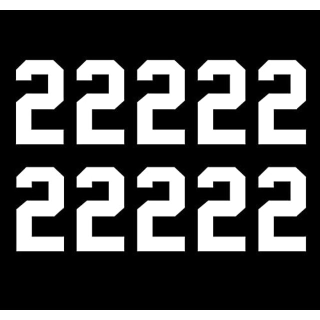 KJMYYXGS Número 2 para planchar (blanco, 8 pulgadas)