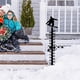 thumbnail image 1 of Fiudx Regla de Nieve con Forma de Copo de Nieve, Diseño de Metal Pintado a Mano, Hermosa Decoración Navideña, Medidor de Nieve para Exteriores, Decoración para Jardín de Invierno, Ideal para Regalo N, 1 of 6