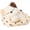 Cat, variant on 5.5" 2-in-1 Sleeping Fox Plush Toy Set, Cute Fox Stuffed Animal with Nest, Soft Mini Plush Doll Kawaii Animal Present for Kids Girls Boys Birthday Christmas Decor
