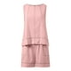 thumbnail image 5 of Conjunto de pantalones cortos para mujer, ropa informal para el día a día: camiseta sin mangas con bolsillo y pantalones cortos cómodos, conjunto transpirable para primavera-verano., 5 of 6