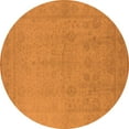 thumbnail image 1 of Ahgly Company Indoor Round Oriental Orange Traditional Area Rugs, 3' Round, 1 of 4